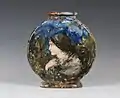 Haviland & Co. Limoges Céramique Impressioniste Barbotine French pottery vase. c. 1880. Private collection.