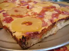 "Hawaiian" pan pizza