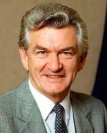 Bob Hawke, 23rd Prime Minister of Australia (1983–1991).