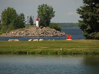 Entrance to the marina