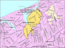 U.S. Census map of Head of the Harbor