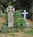 Headstones in the cemetery