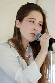 Heather Youmans sings at 2011 Relay For Life in San Diego, California