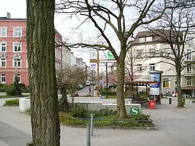 One of the station's entrances on surface