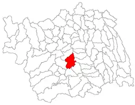 Location in Bacău County