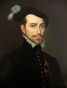 Painting of Hernán Cortés