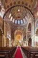 The altar surrounded by murals