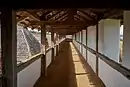 Inside the fortification wall ramparts