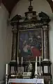 Portico altar from the old church with painting by Antoon van den Heuvel Adoration of the Magi from 1652