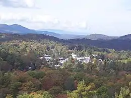 The town of Highlands as seen from Sunset Rock