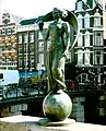 Statue of Lady Fortune on the Rokin near Muntplein