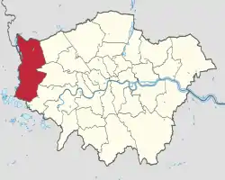 Hillingdon shown within Greater London