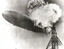 Image 48The Hindenburg just moments after catching fire (1937) (from History of New Jersey)