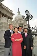 Nydia Velázquez with Members of the Hispanic Caucus