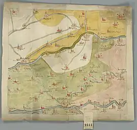 Historical map of the Vijfheerenlanden