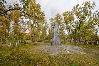 Hjalmar Lundbohm memorial at Kiruna