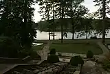 View of the lake from the terraces.