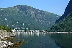 Høyanger seen from the south