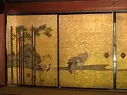 Crane paintings from inside the Hōjō