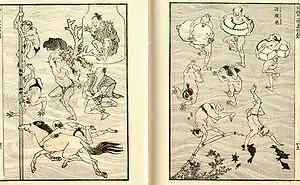 Image 14Image of bathers from the Hokusai manga (from History of manga)