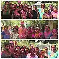 Prof. Nancy Erbe joyfully celebrating Holi( festival of colors) with students and faculty of CUPB India in 2019.