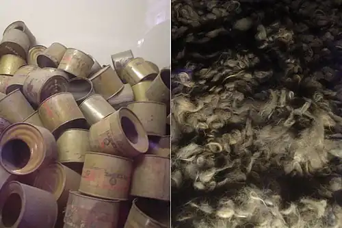 Image 5Gas canisters and hair of Holocaust victims from a Nazi concentration camp.