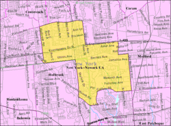 U.S. Census map of Holtsville