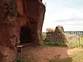 Unrestored rock houses