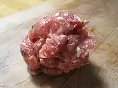 Homemade garlic sausage