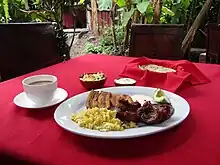 Image 15A Honduran breakfast  (from Honduran cuisine)