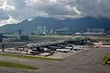 Aerial view of the Midfield Concourse