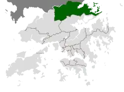 Location of North within Hong Kong