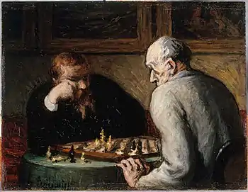 Image 5Honoré Daumier, 1863, The Chess Players (from Chess in the arts)