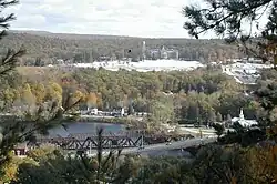 Hooksett Village from the Pinnacle