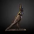 Horus falcon with Double Crown