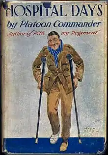 The author pictured on the dust jacket of his 1916 memoir, Hospital Days