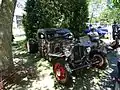 A rat rod during the Voitures Anciennes de Granby expo.