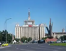 The House of the Free Press and the "Wings" Monument