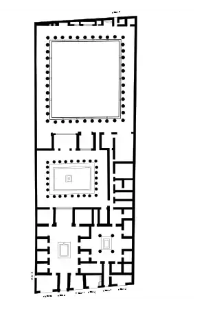 Building plan of the House of the Faun