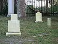 Gravestones in cemetery