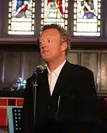 Goodall at the Church of St John the Baptist in Barnstaple, Devon, May 2009