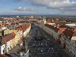 Velké Square, the historic centre