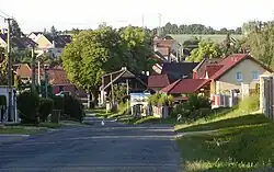 View towards the centre of Hřebeč