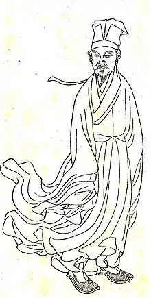 Picture of Huang Tingjian, from much later times.