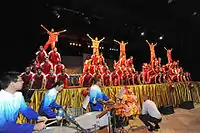 5 units of four layers' instantaneous standing-up pyramid. Performance of the Brazil, SGI team at Rio de Janeiro, on October 30, 2011.