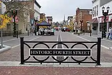 A street market event at Huntingburg Historic 4th Street