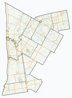 Wingham is located in Huron County