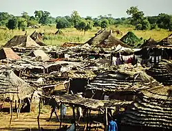 Huts outside Wau, 2008