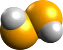 Hydrogen diselenide’s space filling model