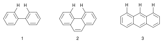 Biphenyl, phenanthrene and anthracene